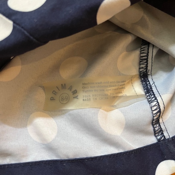 Primary polka dot swim trunks kids size 8-9 - Picture 3 of 3